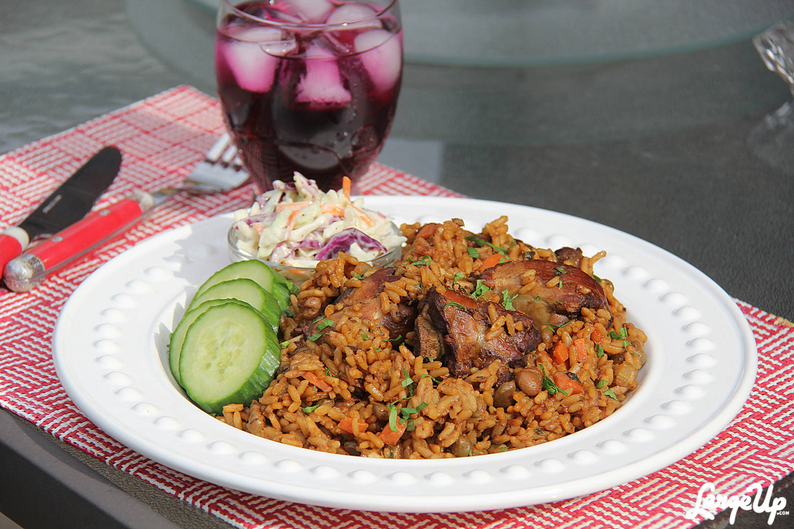 Caribbean Pot TriniStyle Chicken Pelau LargeUp